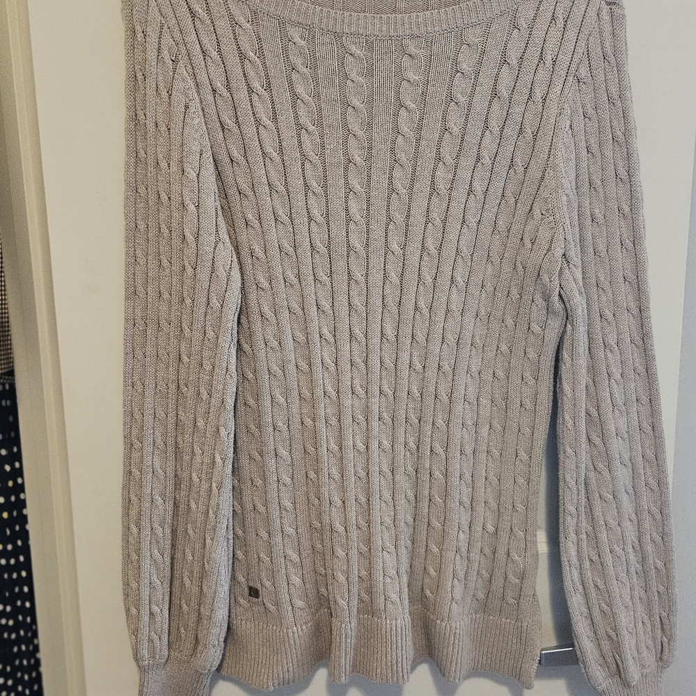 Women's Cable Knit Sweater - Cream